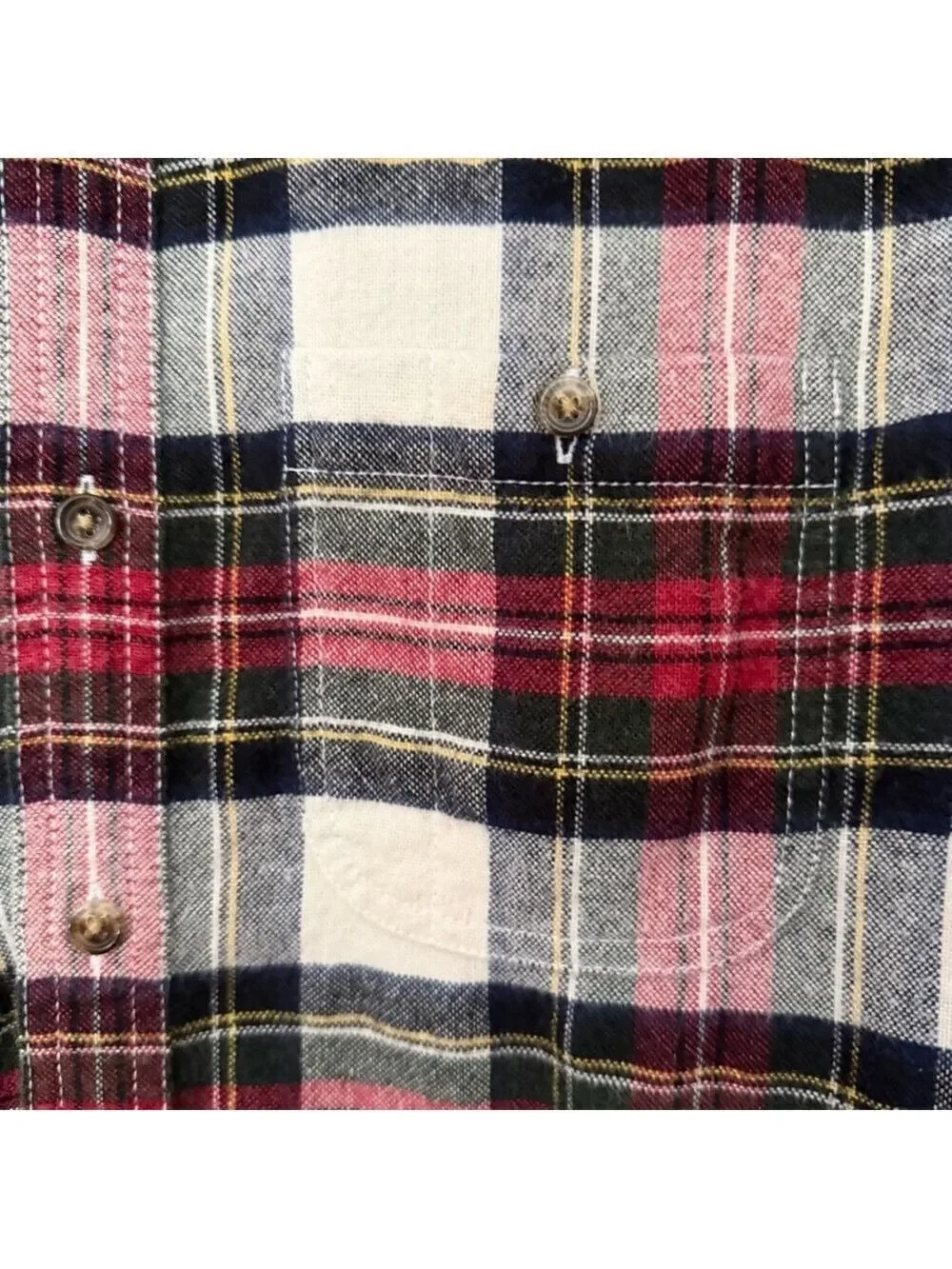 J.Crew Flannel Shirt with Elbow Patches Size Small